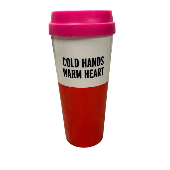 Kate Spade Cold Hands Warm‎ Heart Thermal Mug EUC - Picture 1 of 7